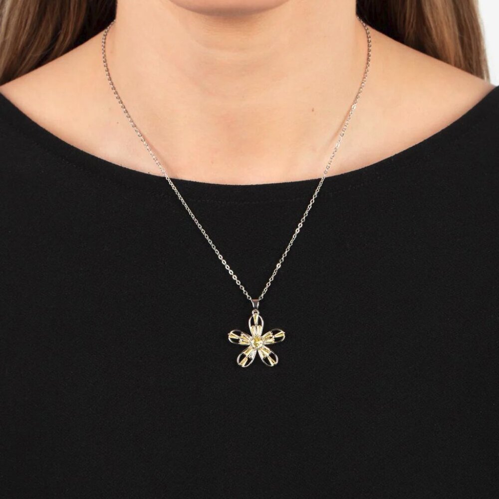 Paparazzi Jewelry Accessories - Botanical Ballad - Yellow Necklace - Vintage